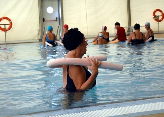 La piscina, lugar de entrenamiento