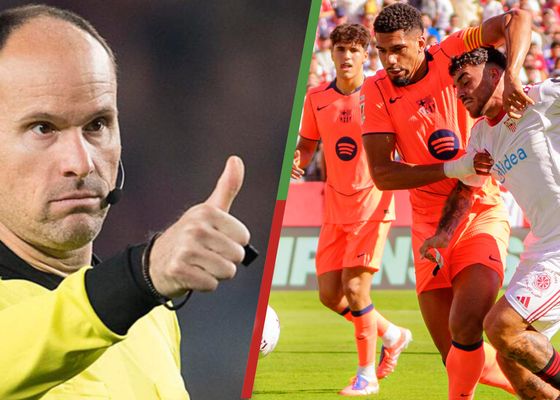Mateu Lahoz, indignado con el VAR, señala a Isaac Romero: "Hace el salmón"