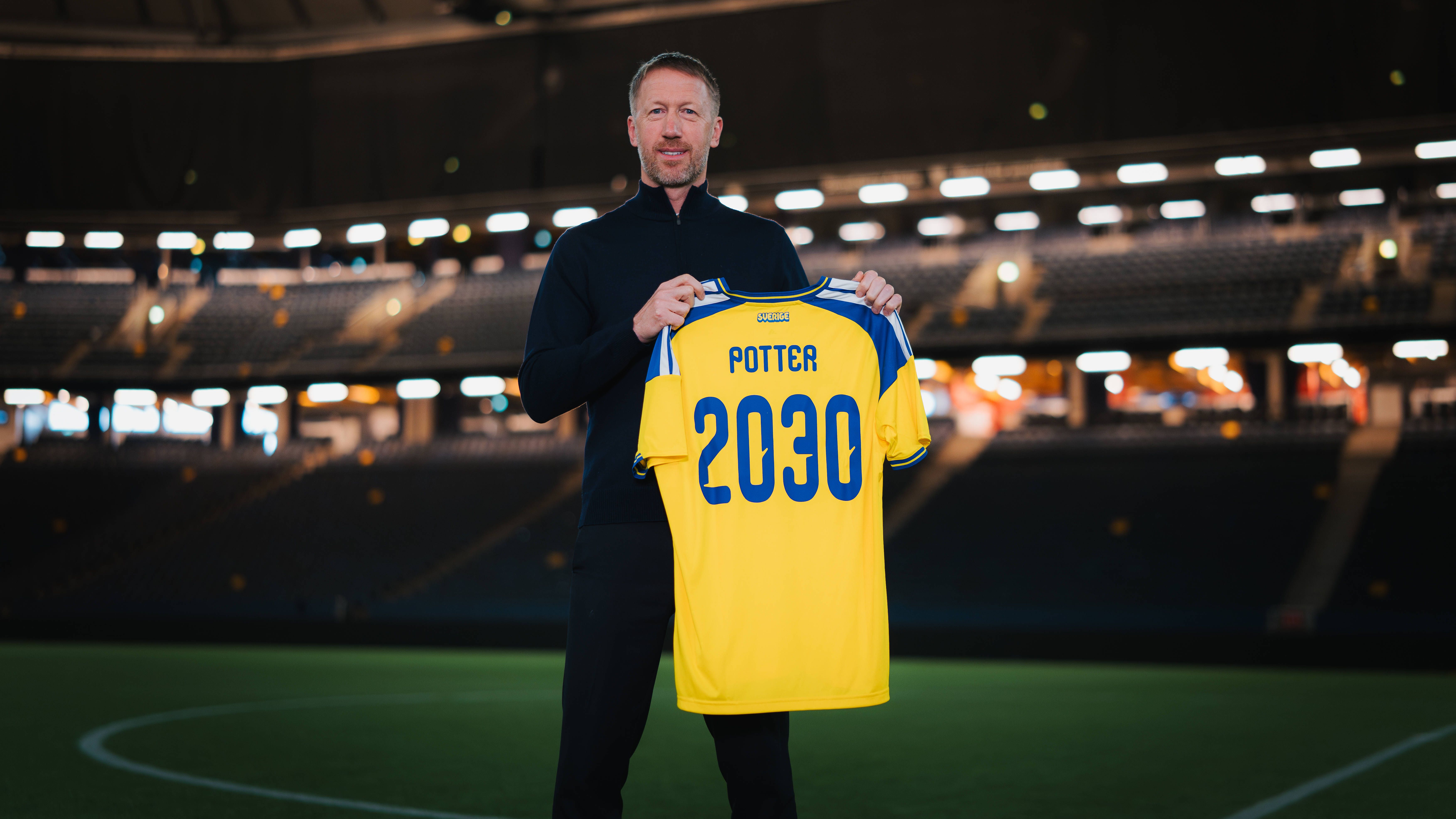 Suecia renueva a Graham Potter hasta 2030 antes de la repesca mundialista