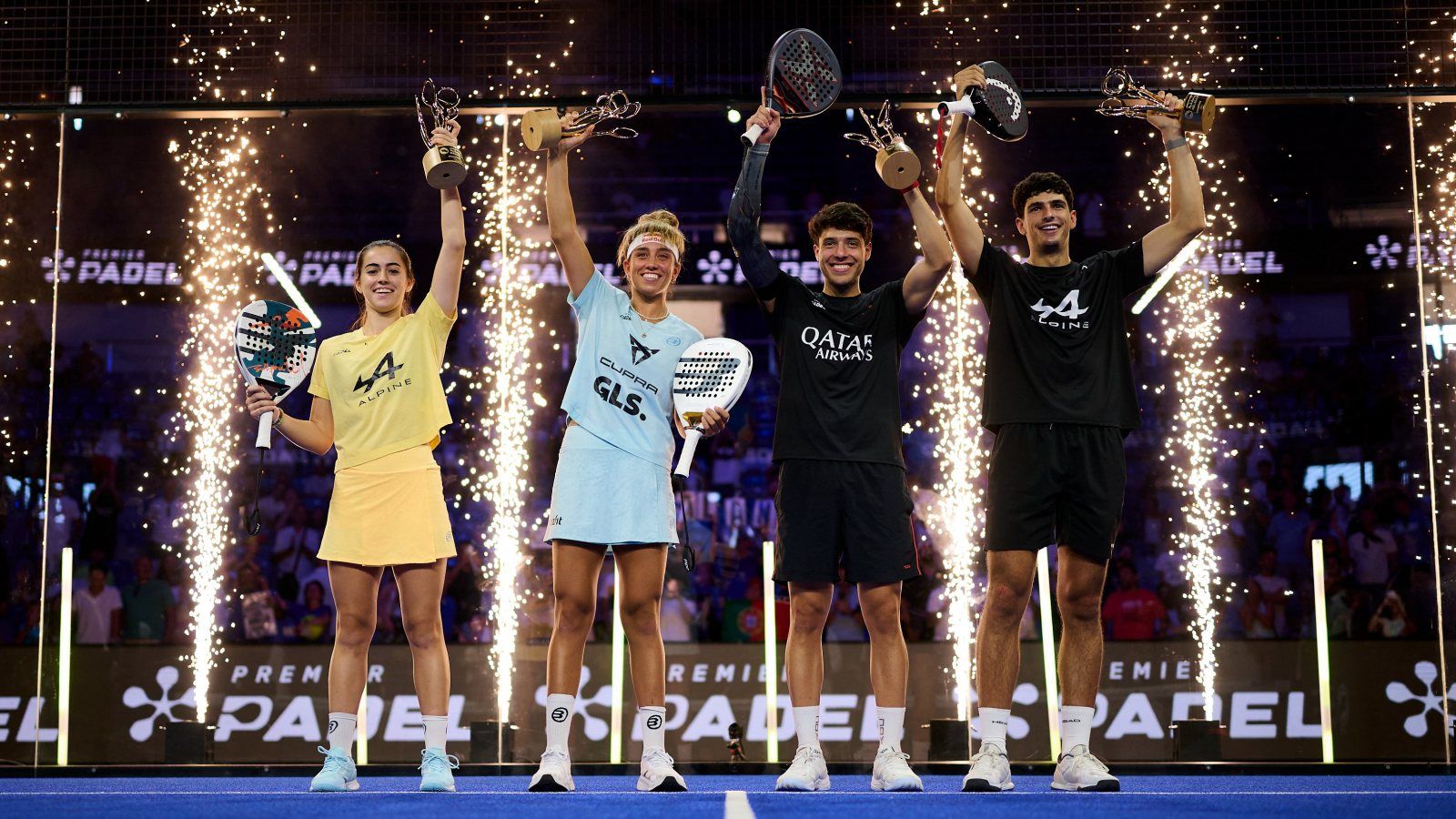 Repiten corona en el Premier Padel de Málaga junto a la ídolo local