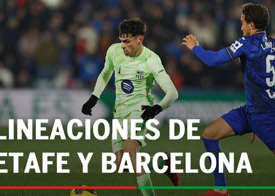 Getafe - Barcelona: Alineaciones confirmadas, horario y dónde ver en tv hoy el partido de LaLiga EA Sports